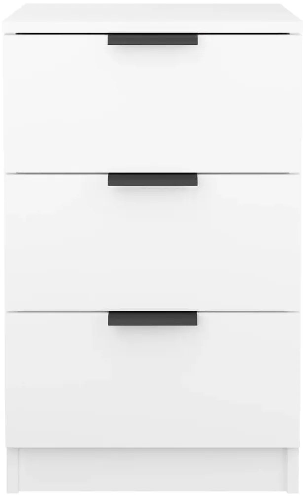 vidaXL Κομοδίνα 2 τεμ. Λευκά 40 x 36 x 65 εκ.