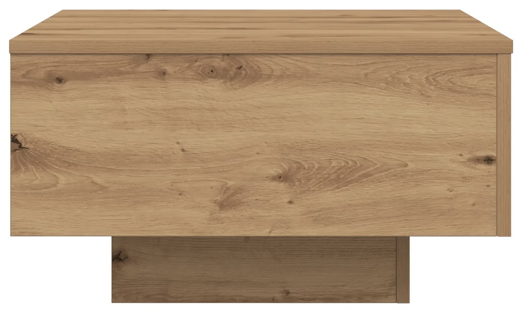 vidaXL Τραπέζι Καφέ με LED Φώτα Artisan Oak 55x55x31 εκ
