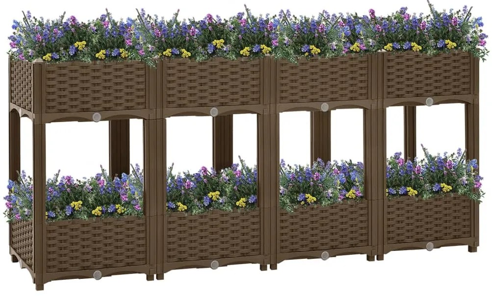 vidaXL Ζαρντινιέρα 160 x 40 x 71 εκ. από Πολυπροπυλένιο