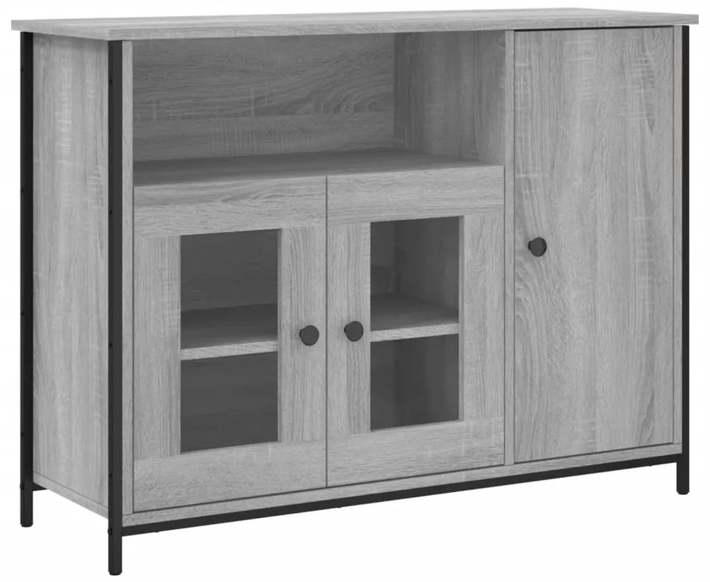 vidaXL Μπουφές Γκρι Sonoma 100 x 33 x 75 εκ. από Επεξεργασμένο Ξύλο
