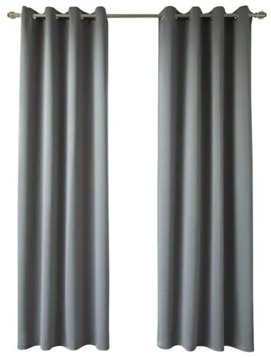 Beauty Home Κουρτίνα Blackout σκίασης με 8 κρίκους Art Ideal 8400 140x270 Ανθρακίτης