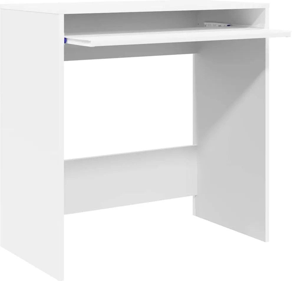vidaXL Γραφείο Λευκό 77,5 x 43 x 79 cm Επεξεργασμένο Ξύλο