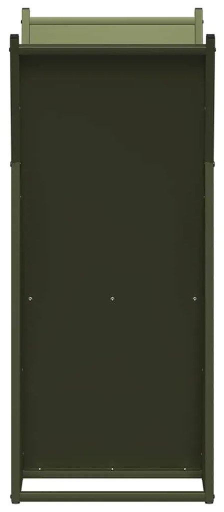 vidaXL Ράφι Καυσόξυλων 69,5x35x81 εκ. Χάλυβας ψυχρής έλασης