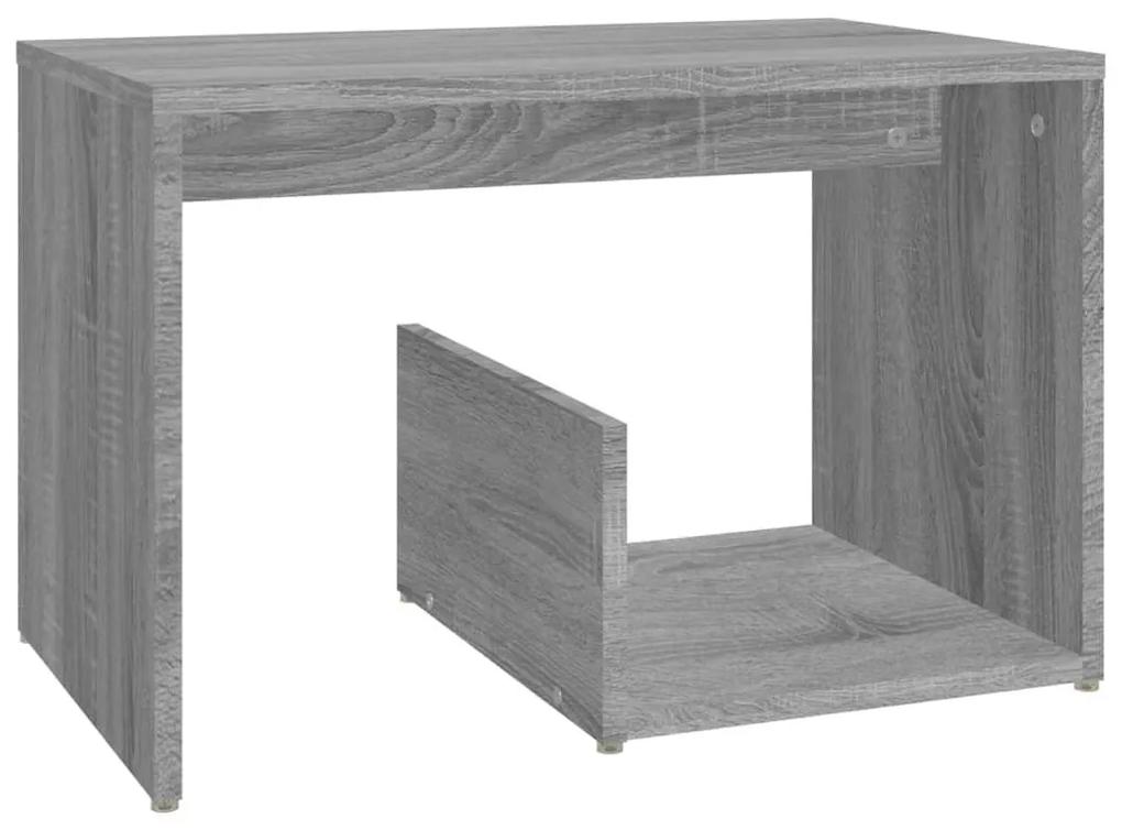 Τραπέζι Βοηθητικό Γκρι Sonoma 59x36x38 εκ. Επεξεργασμένο Ξύλο - Γκρι