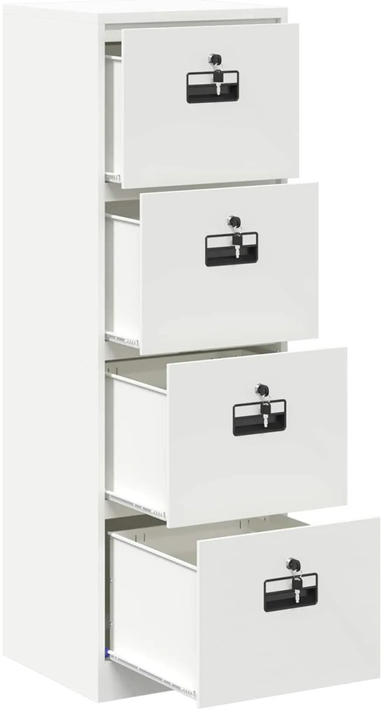 vidaXL Ντουλάπα Αρχείων Ροζ 44 x 50 x 106.5 εκ Ψυχρής Έλασης Χάλυβας