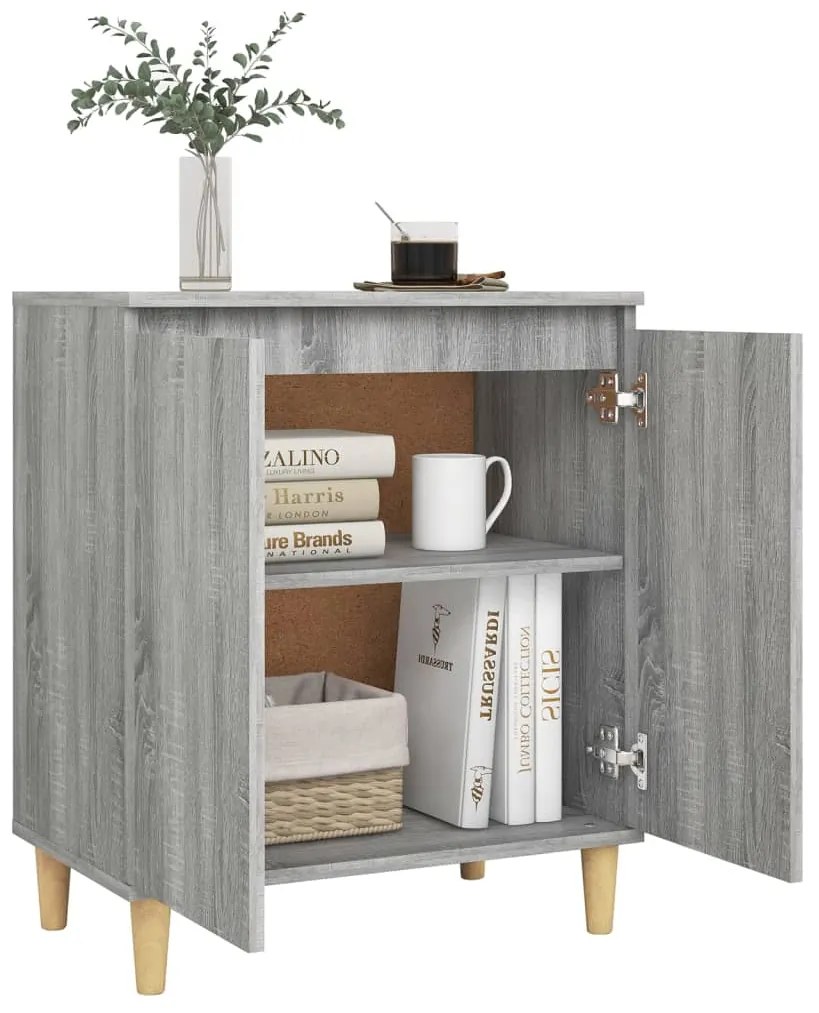 vidaXL Ντουλάπι Γκρι Sonoma 60 x 35 x 70 εκ. από Επεξεργασμένο Ξύλο