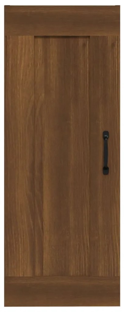 vidaXL Ντουλάπι Κρεμαστό Καφέ Δρυς 35 x 34 x 90 εκ. Επεξεργασμένο Ξύλο