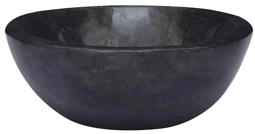 vidaXL Νιπτήρας Μαύρος 53 x 40 x 15 εκ. Μαρμάρινος