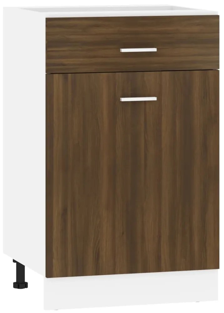 vidaXL Έπιπλο Με Συρτάρι Lyon Καφέ Δρυς 50x46x81,5εκ.