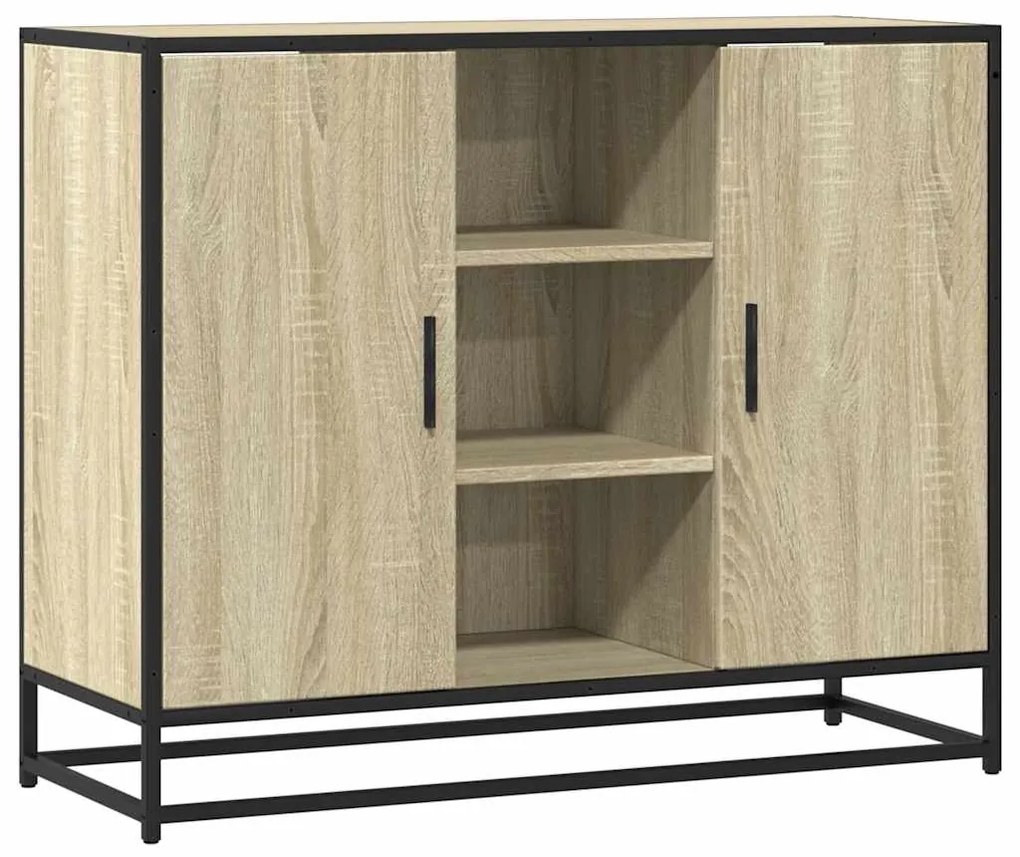 SIDEBOARD SONOMA OAK 92X35X76 CM ΚΑΤΑΣΚΕΥΑΣΜΕΝΟ ΞΥΛΟ 849015