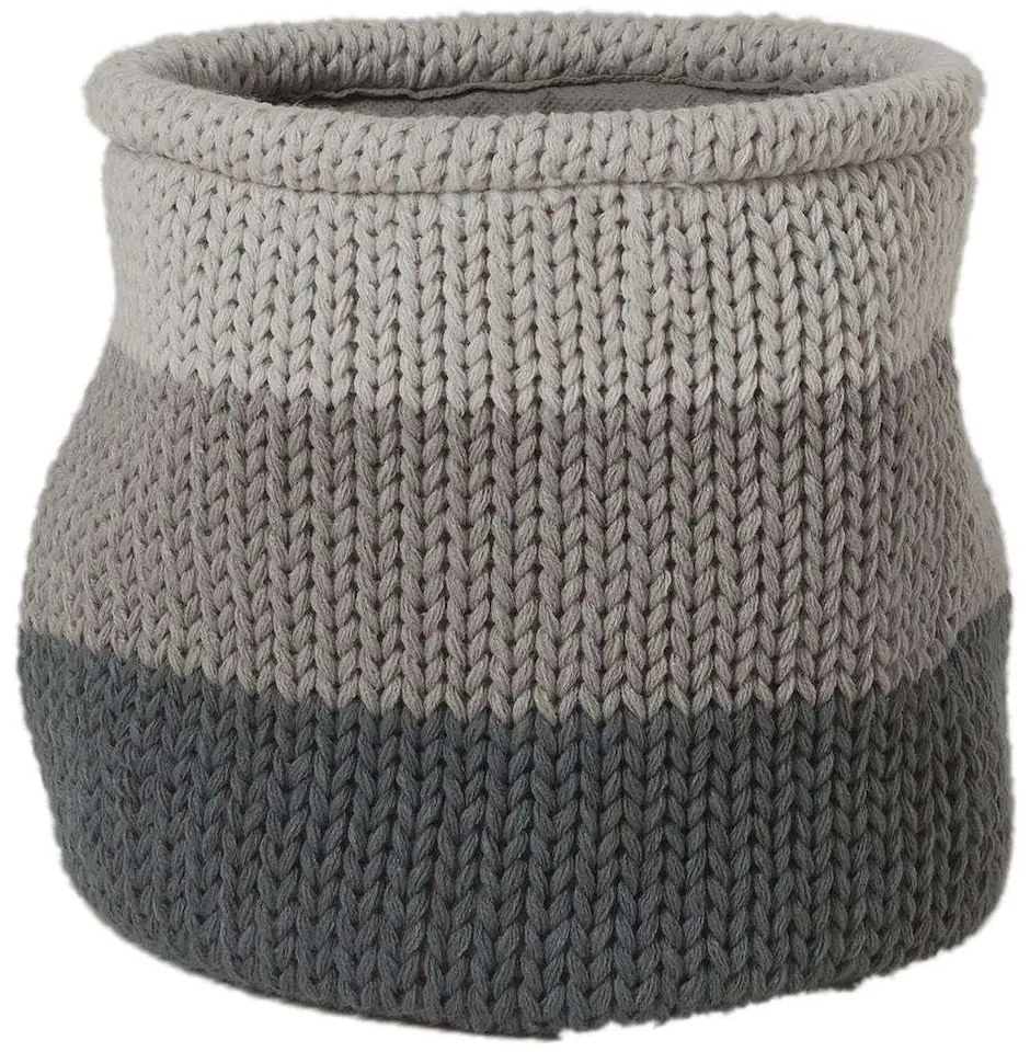 Καλάθι Αποθήκευσης Acrylic 20x20εκ. Knitted Grey Sealskin 361971412