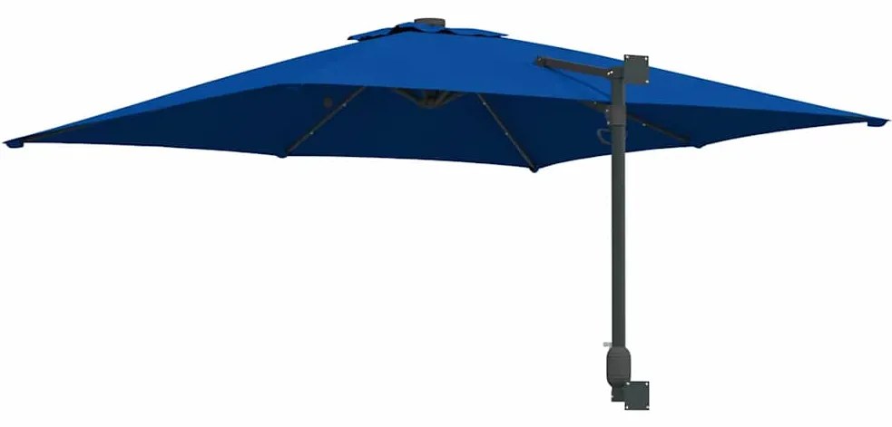 vidaXL Ομπρέλα Κήπου Αζούρ μπλε 248.5 x 247.5 x 160 εκ. ύφασμα