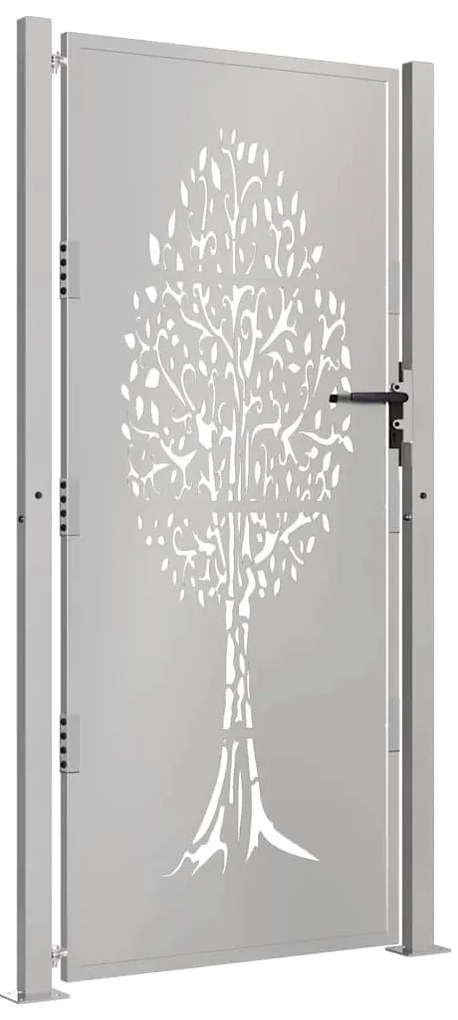 vidaXL Πόρτα Κήπου με Σχέδιο Δέντρου από Ατσάλι Corten 100 x 175 εκ.