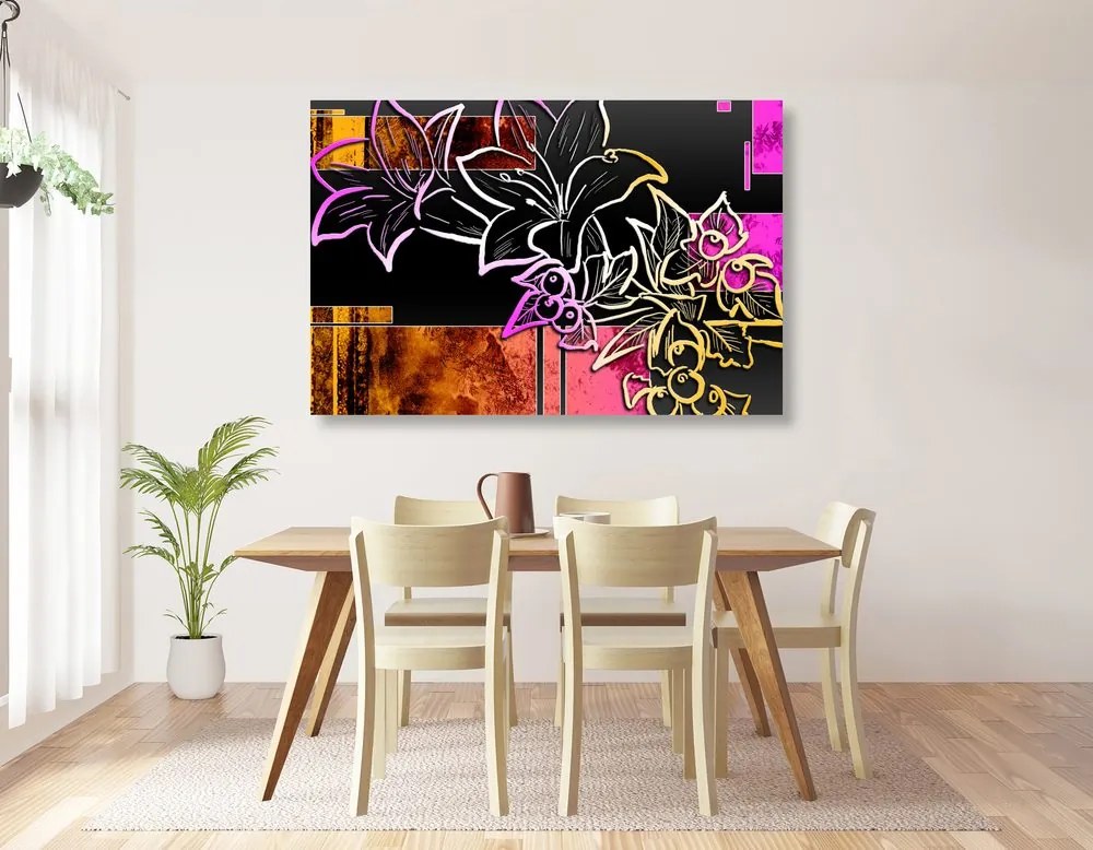 Εικονογράφηση floral - 60x40