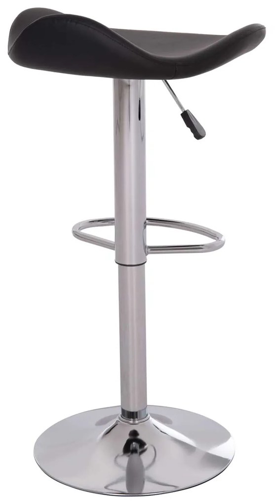 ΣΚΑΜΠO ΜΠΑΡ ΠΕΡΙΣΤΡΕΦΟΜΕΝΟ GANNA HM201.21 ΜΕ ΑΜΟΡΤΙΣΕΡ-ΜΑΥΡΟ PU 44x42x87Υεκ.