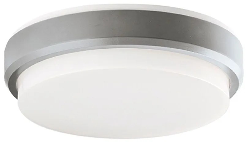Φωτιστικό Οροφής - Πλαφονιέρα Tinos D200 IP54 4171700 Silver Viokef Plastic