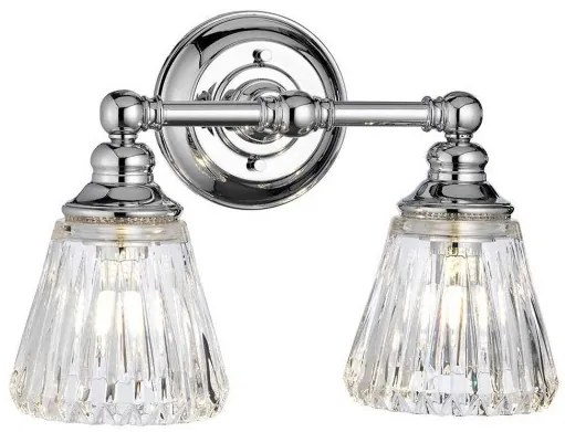 Απλίκα Φωτιστικό Μπάνιου 2xG9 Χρώμιο IP44 Keynes QN-KEYNES2-BATH Quintiesse Elstead Lighting-QN-KEYNES2-BATH-Χρώμιο QN-KEYNES2-BATH