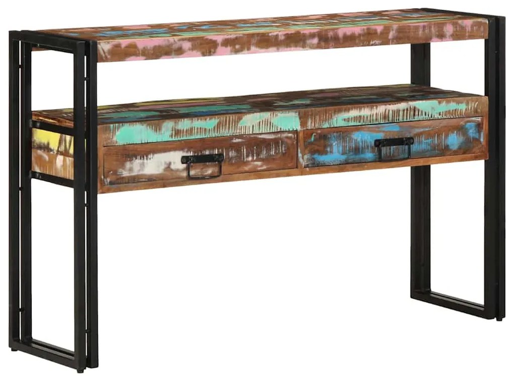 vidaXL Τραπέζι κονσόλας 120 x 33 x 75 εκ Μασίφ ανακυκλωμένο ξύλο