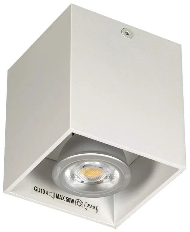 Φωτιστικό Οροφής - Σποτ White 82x82x95 VK/03001/W VKLed Aluminium
