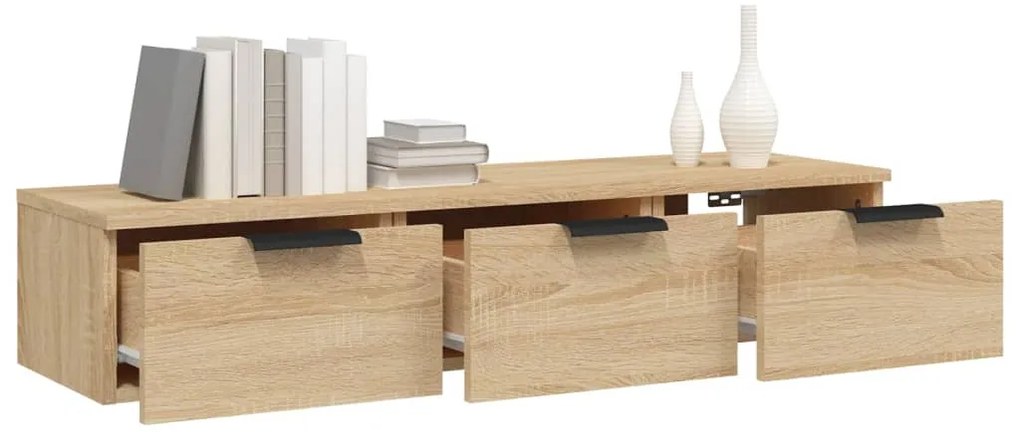 vidaXL Ντουλάπι Τοίχου Sonoma Δρυς 102x30x20 εκ. Επεξεργασμένο Ξύλο
