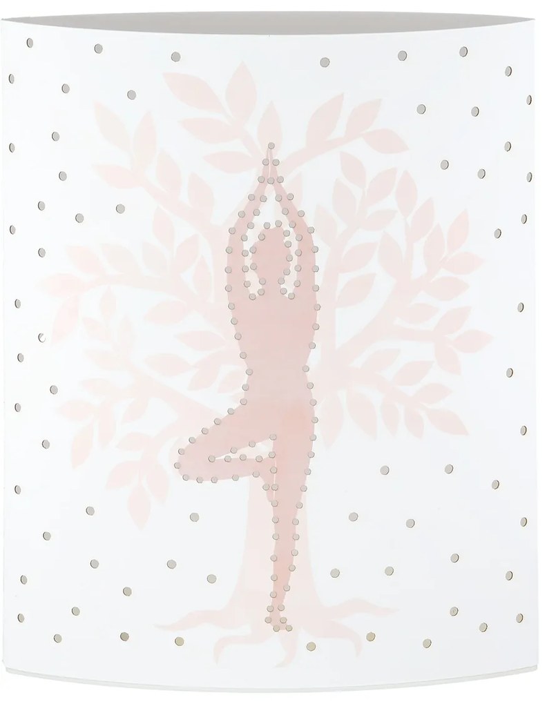 ΔΙΑΚΟΣΜΗΤΙΚΟ ΦΩΣ (LED) ΕΛΛΕΙΨΗ 'NAMASTE' YOGA ΧΑΡΤΙ ΛΕΥΚΟ 2ΤΜΧ 6X13X16CM