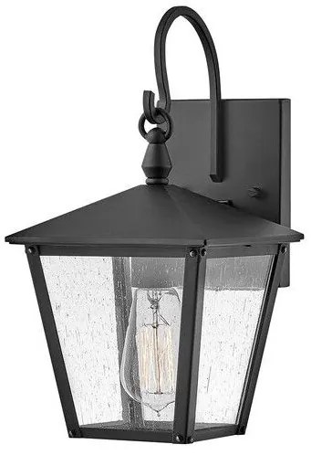 Φανάρι  Απλίκα Φωτιστικό Τοίχου 1xE27  Μαύρο  IP44  35cm  Huntersfield HK-HUNTERSFIELD2-S-BK Elstead Lighting HK-HUNTERSFIELD2-S-BK Μαύρο
