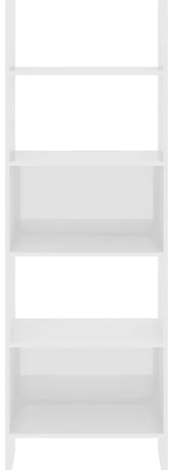 vidaXL Βιβλιοθήκη Γυαλιστερό Λευκό 60 x 35 x 180 εκ. από Επεξ. Ξύλο