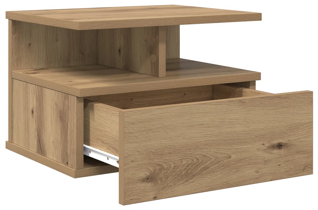 vidaXL Floating Nightstand Artisan Oak 40x31x27 εκ. Κατασκευασμένο ξύλο
