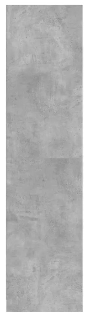 vidaXL Ντουλάπα Γκρι του Σκυροδέματος 50 x 50 x 200 εκ. Επεξ. Ξύλο