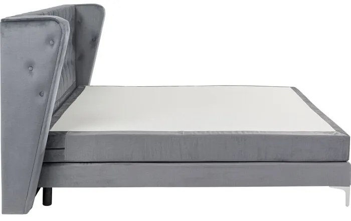 Κρεβάτι Boxspring Benito Moon Γκρι 180x200εκ. 210x214x115εκ - Γκρι