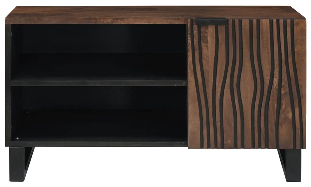 vidaXL Ντουλάπι Τηλεόρασης 80x31.5x46 cm Μασίφ Ξύλο Μανγκό&Μηχανικώς Κατασκευασμένο Ξύλο