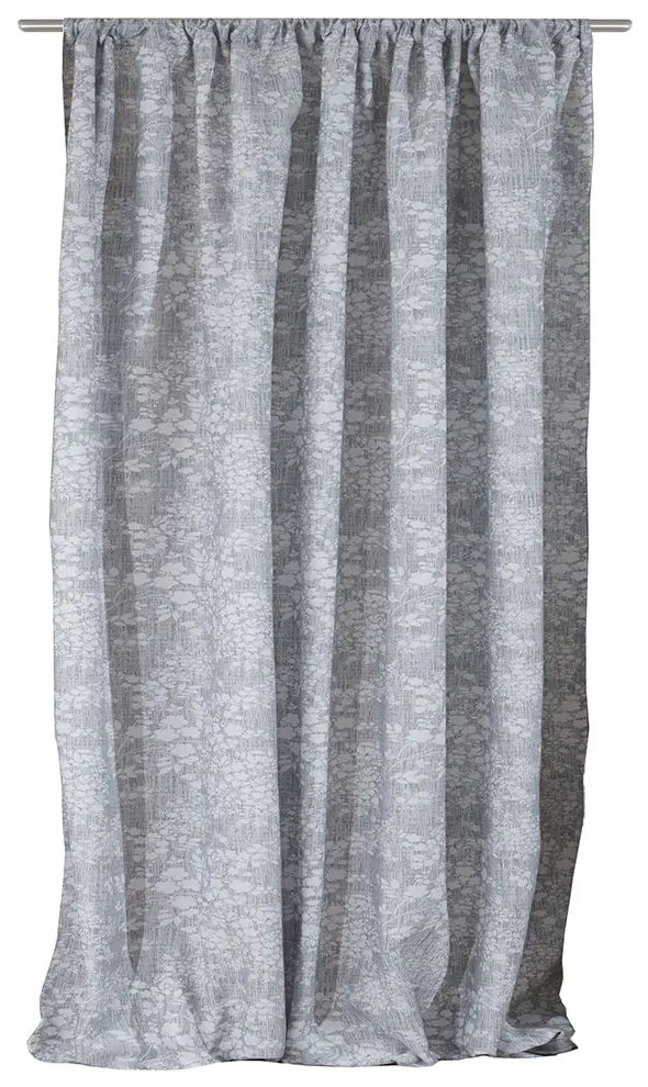 Κουρτίνα Russell Με Τρέσα 9 Grey Anna Riska 140X270cm 100% Βαμβάκι