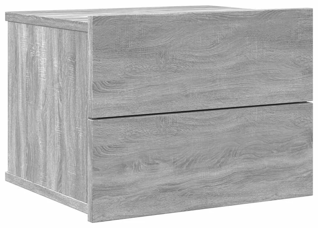 vidaXL Κομοδίνα 2 Τεμ. Γκρι Sonoma 40x30x30 εκ. από Επεξεργασμένο Ξύλο