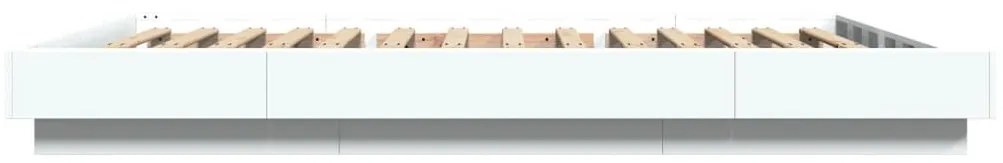 vidaXL Πλαίσιο Κρεβατιού Λευκό 140 x 190 εκ. Επεξεργασμένο Ξύλο