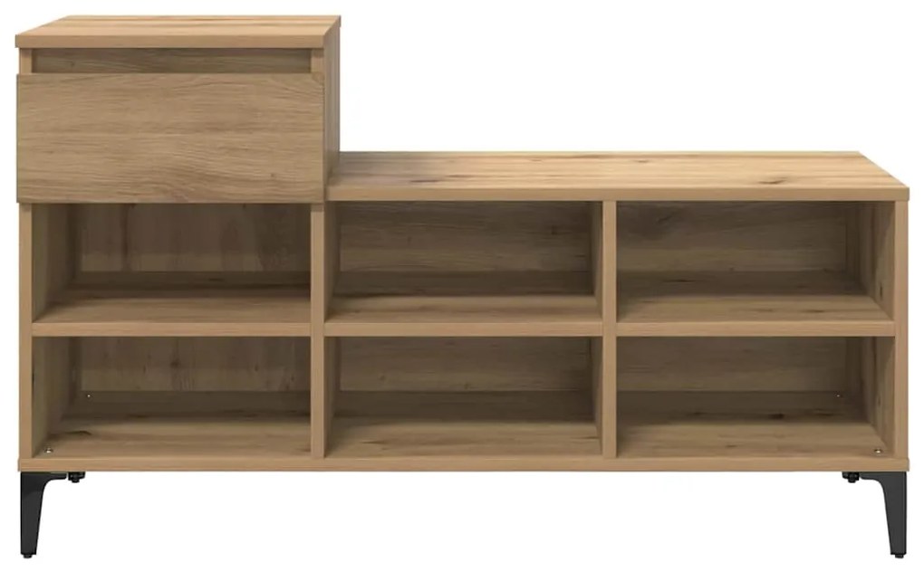 vidaXL Ντουλάπα Παπουτσιών με συρτάρι artisan δρυς 102 x 36 x 60 εκ.