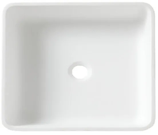 Hanex S-008 N-WHITE Νιπτήρας Μπάνιου Επικαθήμενος Ακρυλικός 400x400x130mm Λευκός