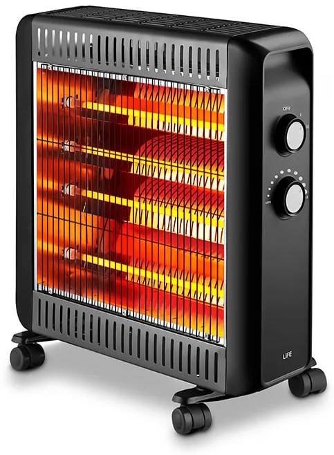 LIFE COZY Σόμπα Χαλαζία με Θερμοστάτη 2200W