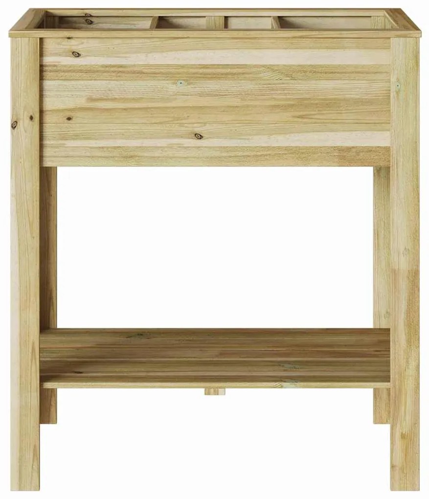vidaXL Βάση φυτών Καφέ 85 x 46 x 94 εκ. Εμβαπτισμένη ξυλεία πεύκου