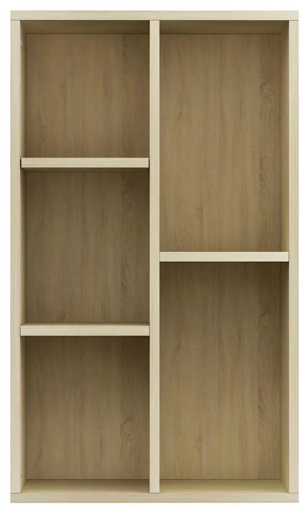 vidaXL Ραφιέρα / Βιβλιοθήκη Sonoma Δρυς 50x25x80 εκ. από Επεξ. Ξύλο