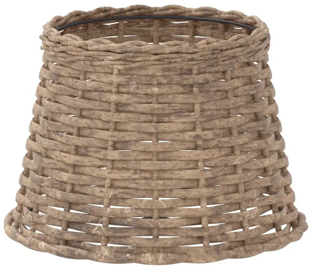 vidaXL Καπέλο Φωτιστικού Καφέ Ø25x17 εκ. από Wicker