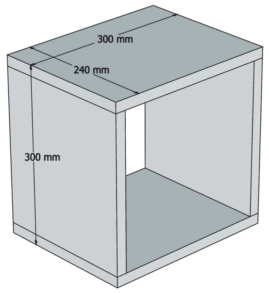 ΣΕΤ ΡΑΦΙΑ ΤΟΙΧΟΥ 5ΤΜΧ ΜΕΛΑΜΙΝΗΣ HM9519.05 ΜΠΛΕ 30x30x24Y εκ. - 0534859 - HM9519.05