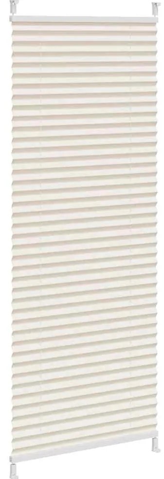 vidaXL Σύστημα Σκίασης Πλισέ Κρεμ 60 x 125 εκ.
