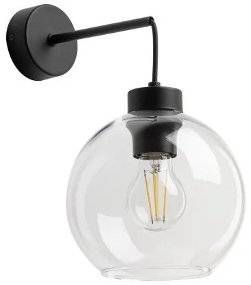 Απλίκα Φωτιστικό Τοίχου 1xE27 Γυαλί Cubus TK Lighting-10245-Διάφανο 10245
