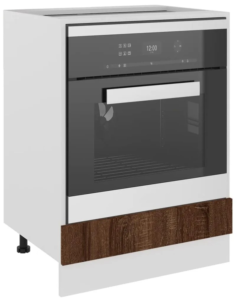 vidaXL Ντουλάπι Φούρνου Lyon Καφέ Δρυς 60x46x81,5 εκ. Επεξεργ. Ξύλο