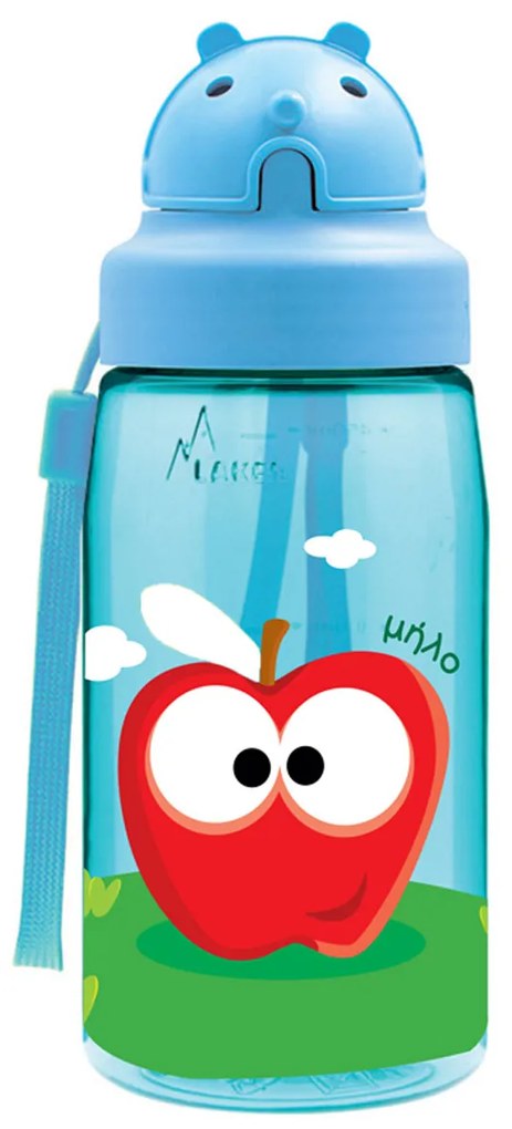 Παγούρι 450ml Με Καλαμάκι Laken Κεράσι/Μήλο