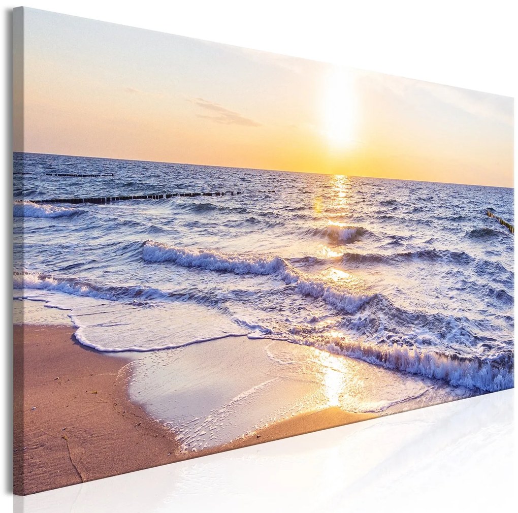 Πίνακας - Calm Waves (1 Part) Narrow Brown 135x45