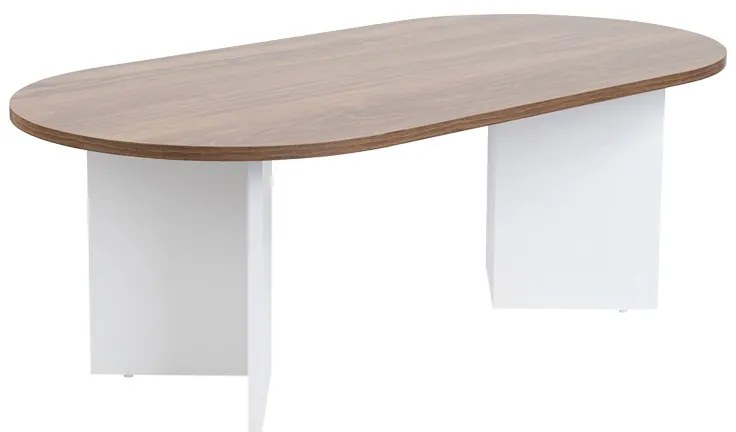 Intrahome Τραπέζι σαλονιού Tabletod Intrahome σε καρυδί-λευκή απόχρωση 119x60x40εκ | SKU: INTRAPA-182112716