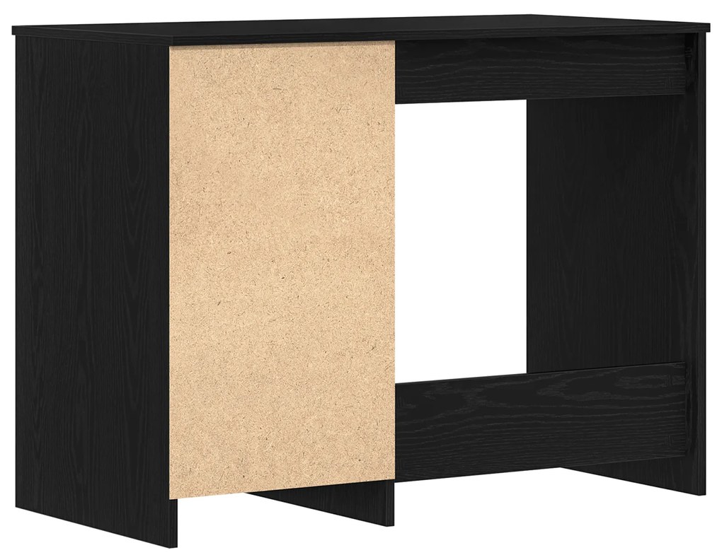 vidaXL Γραφείο Μαύρο Δρυς 100x50x76 εκ Επεξεργασμένο ξύλο