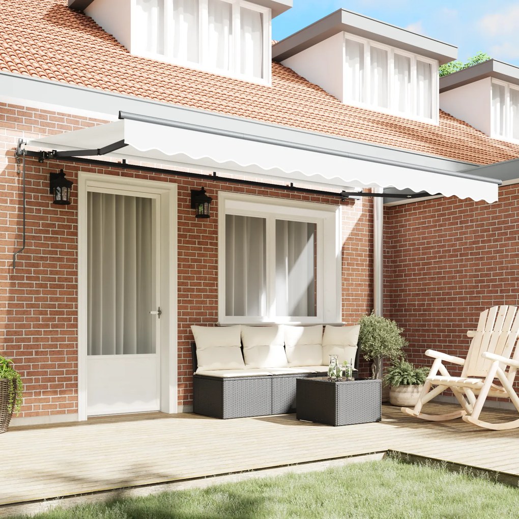 vidaXL Σκηνίτσα Αναδιπλούμενη Λευκό 400 x 200 cm