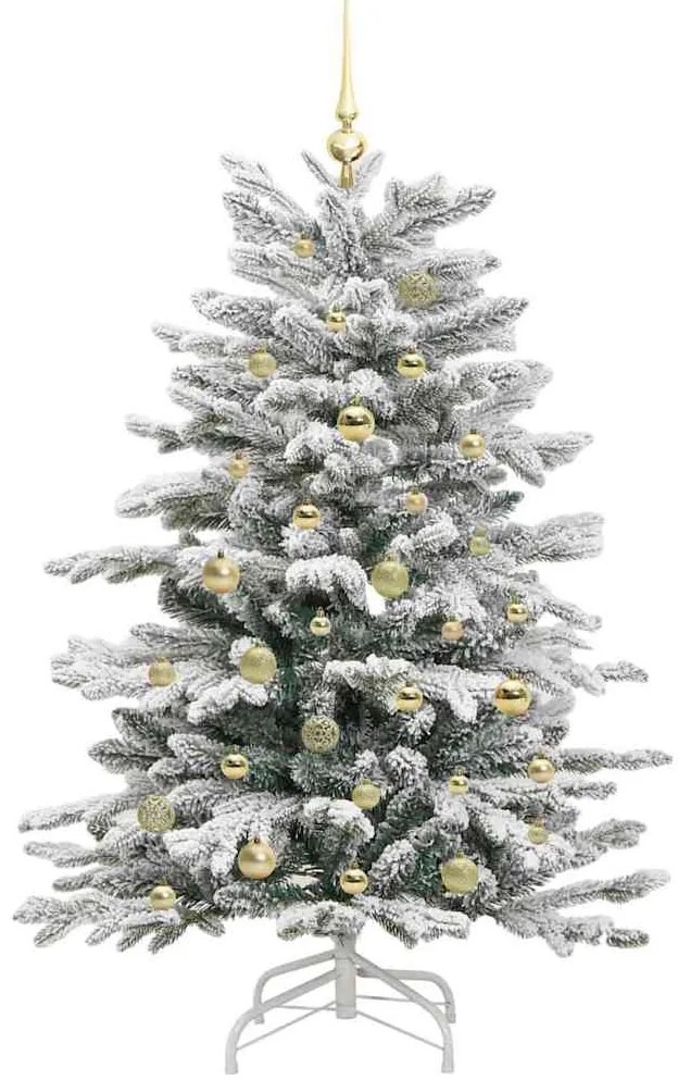 vidaXL Τεχνητό Χριστουγεννιάτικο Δέντρο με Άξονα Λευκό 150 cm